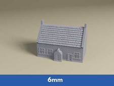 6mm Napoleonic Farmhouse |  Waterloo miniature tabletop wargaming terrain
