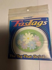 FAST TAGS FASTAGS DAISIES ( THE TAG THAT SHRINKS ! )  FOR PETS AND ACCESSORIES