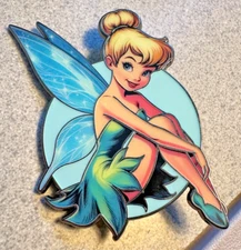 PIN TINKER BELL JUMBO 3 INCH FANTASY PIN peter pan captain hook