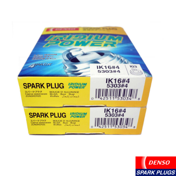 New Set of 8 Genuine DENSO Iridium Power Spark Plugs IK16 / 5303