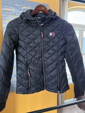 Tommy Hilfiger Women's Black Diamond Quilted Puffer Jacket Size XS