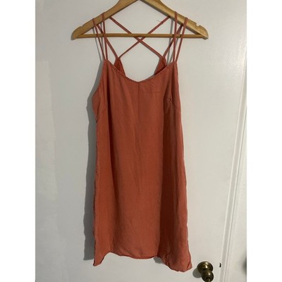 Thread & Supply strappy mini dress women s size XS faded red lyocell soft casual