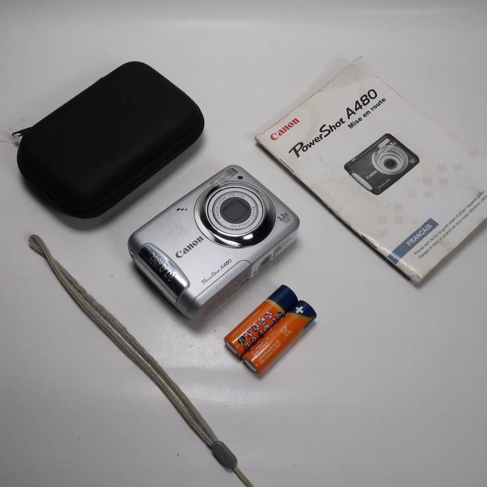 Canon PowerShot A480 10.0MP Digital Camera Silver, Manual - Refurbished - Photo 2/4