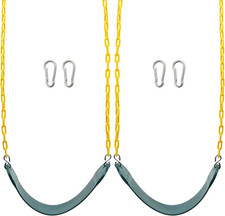 Sunnyglade 2PCS Swings Seats Heavy Duty with 66" Chain, Playground Swing Set Acc
