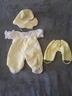 1984 Cabbage Patch Kids AA Bald Preemie Outfit Bonnet Yellow