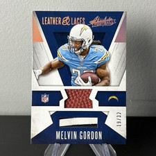 2016 Panini Absolute Leather And Laces - Melvin Gordon No.6 /32 Chargers Card LA