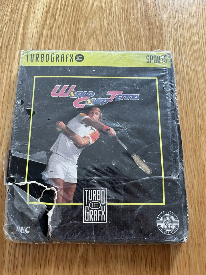 WORLD COURT TENNIS UNUSED TurboGrafx PC Engine Duo Express TurboGrafx DAMAGED! - Image 3 of 4