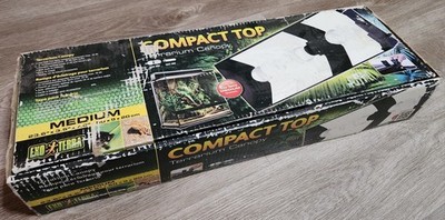 Exo Terra Medium Compact Top Terrarium Canopy Reptile Habitat Light Fixture 23.8