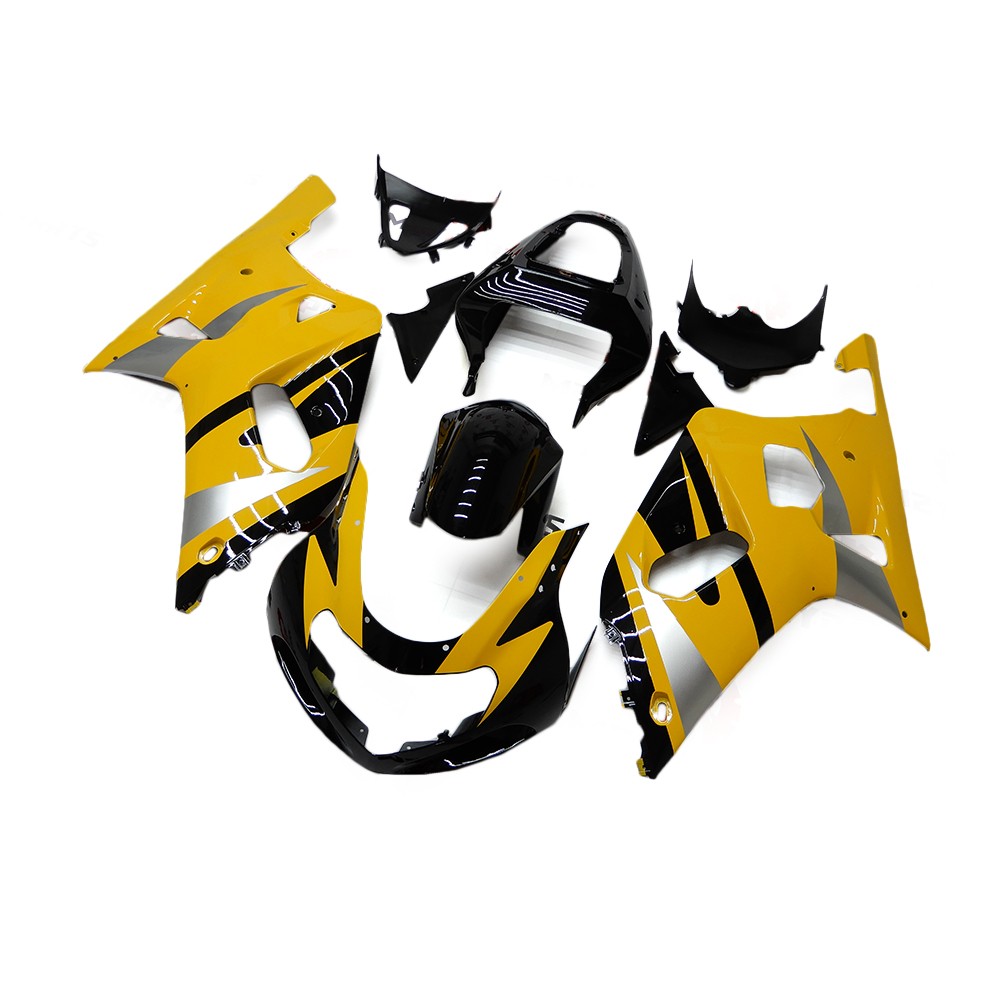 Fairings Kit For Suzuki GSXR600 GSXR750 K1 2000 - 2003 ABS Body Kit Yellow Black