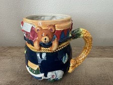 Certified International Susan Winget Santa’s Toy Bag Coffee Mug Christmas Cup