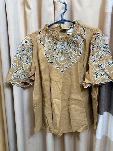 sezane linen blouse