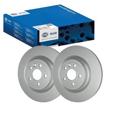 2x HELLA PAGID BREMSSCHEIBEN Ø325mm HINTEN passend für JAGUAR F-PACE I-PACE LAND