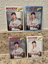 2026 Topps Heritage Jordan Beck Rockies 147 Silver/blue Sparkle Chrome & Base SP