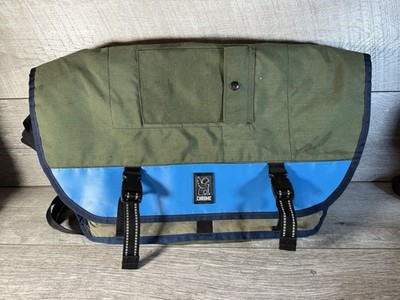 Chrome Industries Messenger Bag Navy Green Metro Seat Belt Flap City