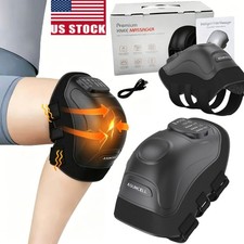 Knee Massager with Heat and Red Light Therapy, 4-Motor Vibration Knee Heating