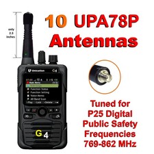 UPA78Px10 Public Safety Antenna 4 G4 Unication Pager 2.3" 769-862 GSANSXXXXXXX01