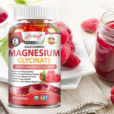 Magnesium Glycinate - CoQ10, Vitamin D, Brain, Bone, Muscle and Joint Support