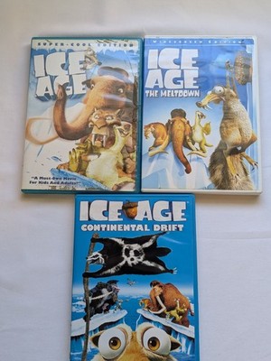 Ice Age Trilogy DVD Set Meltdown, Continental Drift