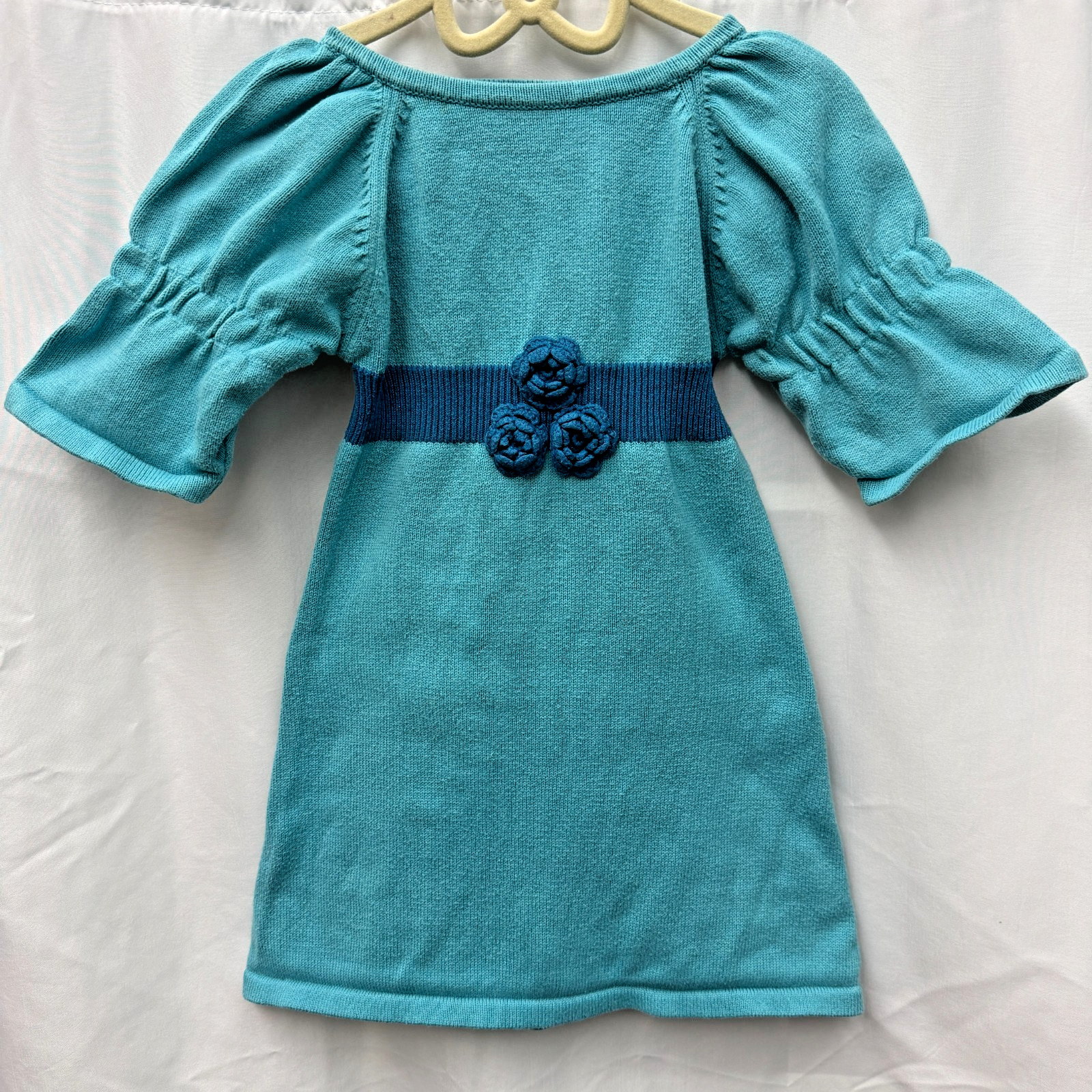 Bitty Baby American Girl Size 3 Blue Teal Dress Matching Dol