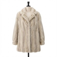 Real Sapphire Mink Fur Coat Silver Grey Blue Rare Luxury Jacket Size 11 Real Sapphire Mink Fur Coat Silver Grey Blue Rare Luxury Jacket Size 11