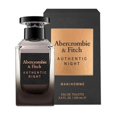 Abercrombie and Fitch Men's Authentic Night EDT Spray 3.4 oz Fragrances