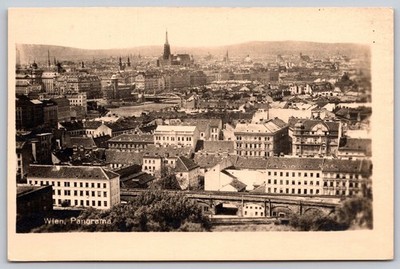 Vienna Austria Panorama City View Antique Postcard Wien Austrian Capital AA915