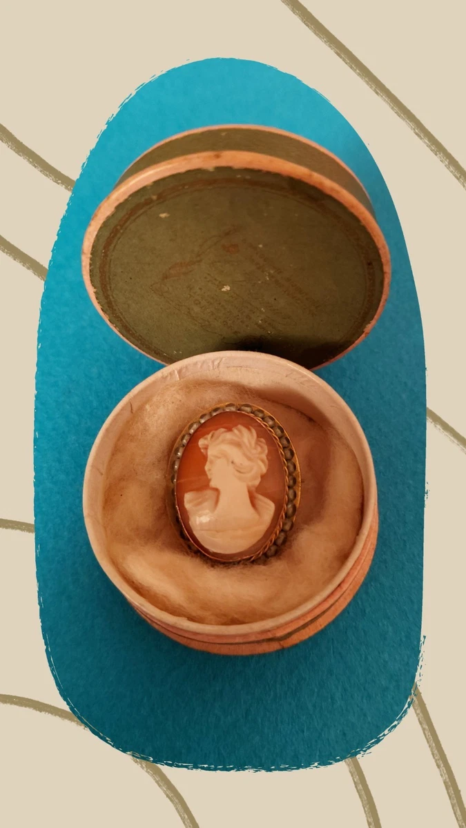 Collier et pendentif camée Elfe papillon rêveur pour Femmes – Camée Bijoux