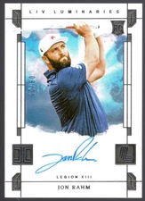 Jon Rahm 2024-25 Panini Impeccable LIV Golf Luminaries #LL-JRM Auto RC /25