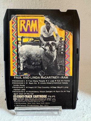 Paul and Linda McCartney - RAM   8-Track Tape 8 Track  MEGARAR