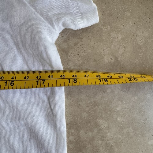 T-shirt donna J Crew bianca vintage jersey manica corta girocollo cotone taglia S - Foto 8 di 10