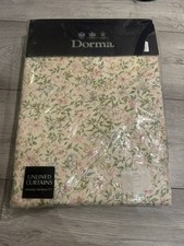 Vintage Dorma Country Diary Curtains Honeysuckle Rose Floral 170cmx184cm 