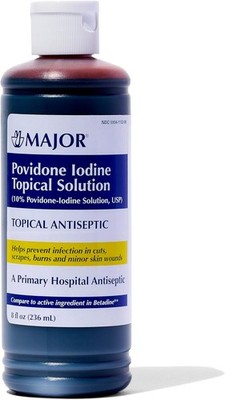 Major 10% Povidone-Iodine Liquid Topical Solution, USP - Topical Antiseptic for 
