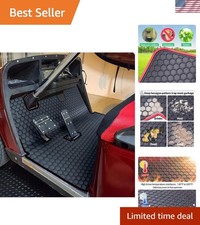 Custom Fit Golf Cart Floor Liner Mat for EZGO  Cushman - Durable Rubber