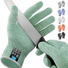 Zulay Cut Resistant Gloves – Level 5 Food Safe, S/M/L, Kitchen Safety