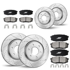 For INFINITI QX80 (14-20), Nissan Armada (17-22) Full Brake Kit F&R Rotors+Pads