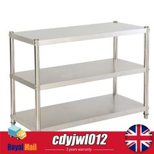 Stainless Steel Work Table Commercial Catering Table Kitchen Prep Table 80X40CM