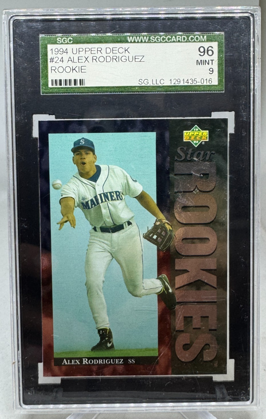 Alex Rodriguez 1994 Upper Deck Star Rookies #24 PSA 9 Mint Seattle Mariners RC