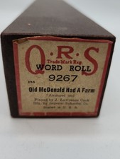 Old McDonald Had A Farm QRS Word Roll 9267 J Lawrence Cook 