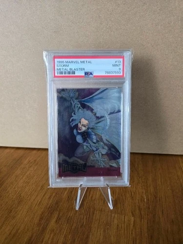 1995 Marvel Metal Storm Gold Blaster PSA 9