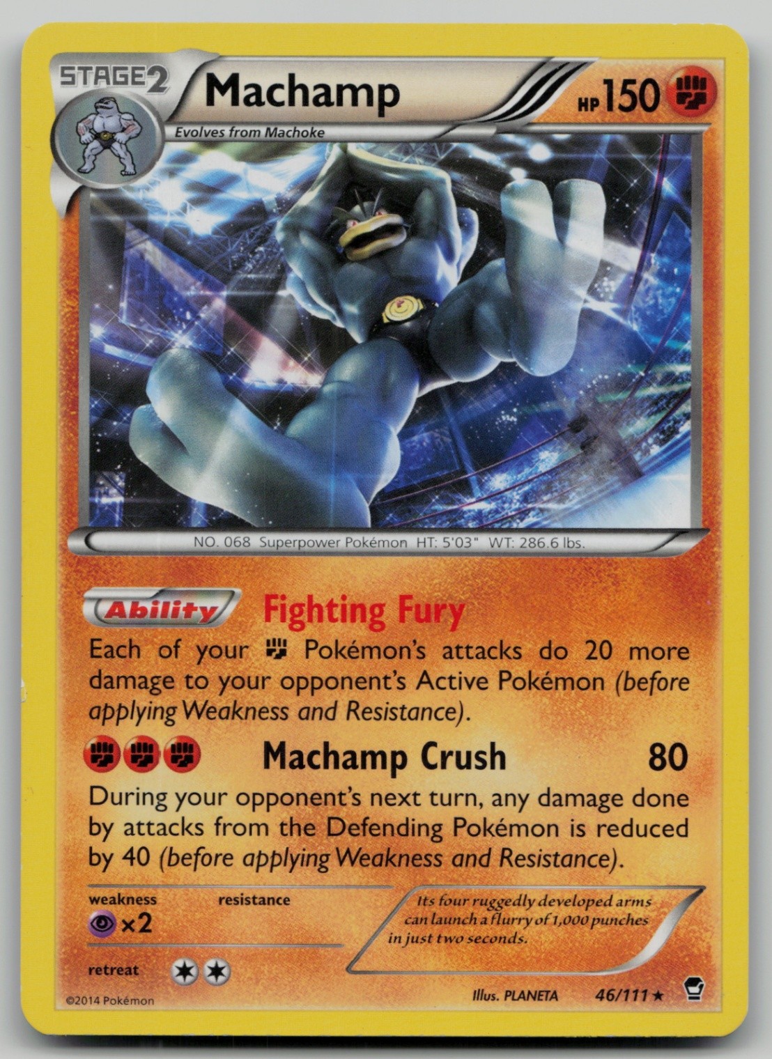 Machamp Holo Rare XY - Furious Fists 46/111 NM
