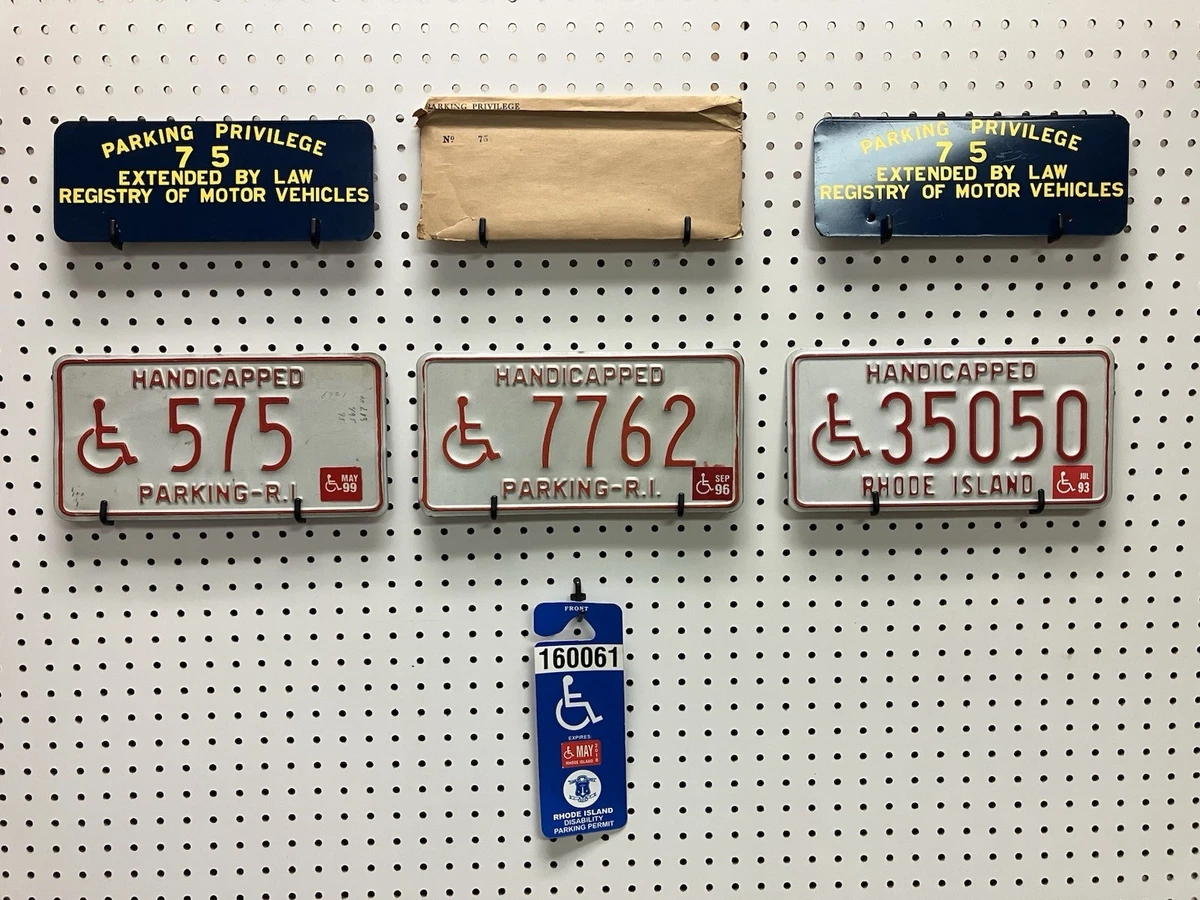 Mini Plaque D'immatriculation Vélo Vintage – Rhode Island 1954 – Métal USA