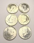 1964 Kennedy Half Dollar - Lot of 6 -90% Silver — photo 1