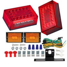 6inch Boat Trailer Lights LED Kit, Submersible Trailer Light Rectangular Stop...