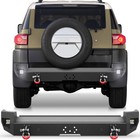 For 2007-2014 Toyota FJ Cruiser Rear Bumper with Sensor Hole +LED Lights+D-rings