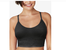 Maidenform Wirefree Crop Tank Top Style Bralette Black Size M 11019