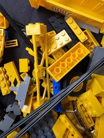 The LEGO 7633 City Construction Site Parts Lot Crane 