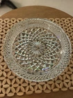 Vintage Anchor Hocking WEXFORD Large Heavy Glass Ashtray 8 1/2" USA