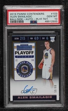 2019 Contenders Playoff Ticket /99 Alen Smailagic PSA 10 GEM MT Rookie Auto RC