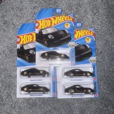 Hot Wheels 2026 Porsche 911 Carrera T Black Gold Lot of 5 Factory Fresh 15/250