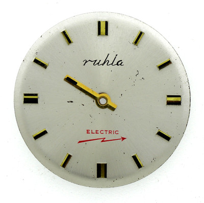 SELTENES ZIFFERBLATT für RUHLA ELECTRIC